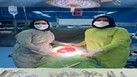 انجام عمل میومکتومی توسط سرکار خانم دکتر الهام صفاریه رئیس دانشکده پزشکی